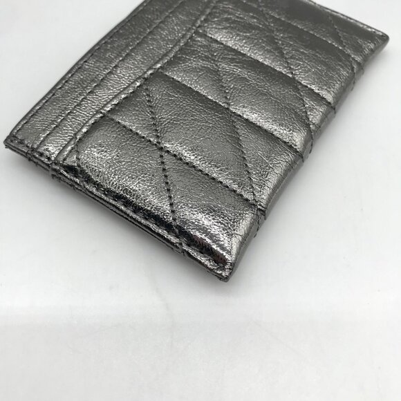 Coach Gun Metal Quilted Pillow Leather Essential  Card Case - Picture 9 of 10